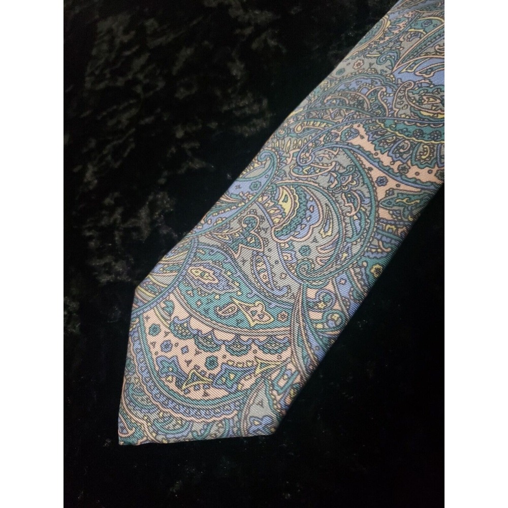 John Ashford Floral Paisley Neck Tie Mens Career Wear USA Made
